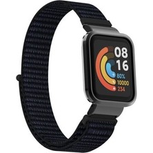 Redmi Watch Hasır Örgü Yapılı Naylon Şık Konforlu Kumaş Kordon (Mi Watch Lite) KRD61