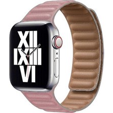 Apple Watch 44MM Mıknatıslı Şık Zarif Deri Kordon KRD34