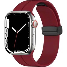 Apple Watch 38MM Metal Tokalı Esnek Yumuşak Konforlu Silikon Kordon KRD84