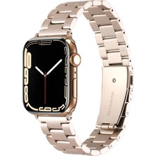 Apple Watch 42MM Ayarlanabilir Yapılı Şık Sağlam Metal Kordon KRD93