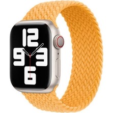 Apple Watch 44MM Tek Parça Large Beden Tasarımlı Nefes Alan Hafif Örgü Kordon KRD32