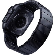 Apple Watch 44MM 600D Karbon Fiber Şık Konforlu Kordon (Sadece 31GR) Krd-90
