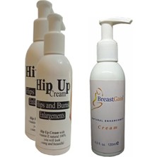 Medigeni Hip Up Hipup Kalça Kaldırma,büyütme,sıkılaştırıcı Krem 120 ml 2AD+BREASTGAIN Toparrlayıcı Göğüsbakım Kremi 3