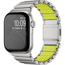 Apple Watch 42MM KRD-151 Pro Manyetik Şık Sağlam Metal Kordon