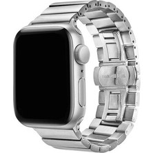 Apple Watch 44MM Katlamalı Klipsli Şık Sağlam Metal Kordon KRD41