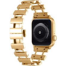 Apple Watch 44MM Ayarlanabilir Yapılı Zarif Şık Sağlam Metal Kordon KRD96
