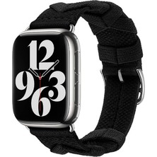 Apple Watch 7 41MM Krd-97 Sarmal Tasarımlı Nefes Alan Hafif Örgü Kordon