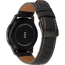 Huawei Gt2 46MM 22MM Dikişli Ayarlanabilir Delikli Şık Zarif Deri Kordon KRD29