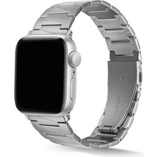 Apple Watch Ultra 49MM Zikzak Şeritli Katlanabilir Şık Sağlam Metal Kordon KRD48