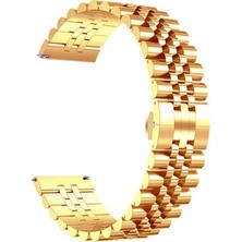 Huawei Gt2 46MM Çift Renkli Katlanabilir Klasik Şık Sağlam Metal Kordon 22MM KRD36