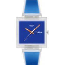 SO38K701 Swatch What If ...see Thru Blue? Unisex Kol Saati