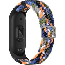 Xiaomi Mi Band 5 Hasır Esnek Örgü Şık Konforlu Naylon Kordon KRD49