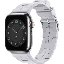 Apple Watch 40MM Silikon Yapılı Tokalı Şık Sağlam Metal Kordon KRD92