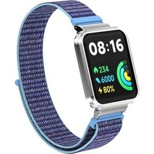 Redmi Watch 2 Lite Hasır Örgü Yapılı Naylon Şık Konforlu Kumaş Kordon KRD61
