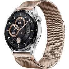 Galaxy Watch 42MM Samsung Galaxy Watch Metal Nefes Alan Hafif Hasır Kordon 42MM BAND12