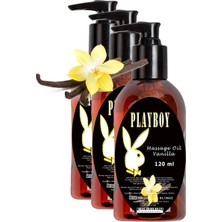 Medigeni Playboy Vanılla Massage Oil 3 Adet Vanilya Aromalı Vücut Masaj Yağı