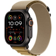 Apple Watch 7 45MM Hasır Bükülmelere Dayanıklı Şık Nefes Alan Hafif Örgü Kordon KRD74