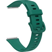 Huawei Band 7 Metal Tokalı Esnek Yumuşak Konforlu Silikon Kordon KRD71