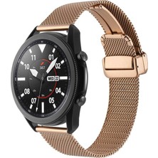 Galaxy Watch 46MM Metal Hasır Şık Nefes Alan Hafif Örgü Kordon KRD85