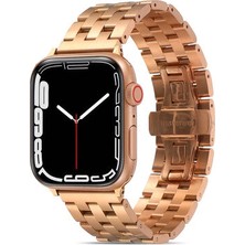 Tele Zone Apple Watch 38MM Katlamalı Şık Sağlam Metal Kordon KRD20