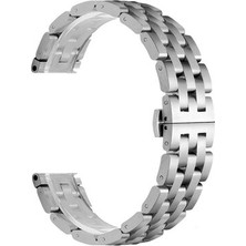 Tele Zone Huawei Watch Gt 3 46MM Katlamalı Şık Sağlam Metal Kordon KRD20