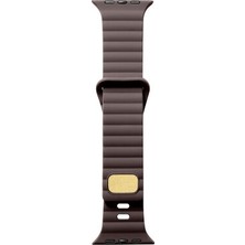 Apple Watch 42MM Şık Silikon Gövde Tokalı Sağlam Metal Kordon KRD73
