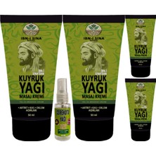 Medigeni 3 Adet Ibn-I Sina Kuyruk Yağı Kremi 50 ml + 1 Adet 30 ml Çörek Otu Yağı