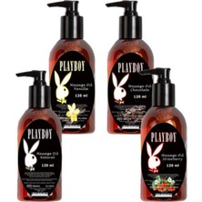 Medigeni Playboy Massage Oil 4 Çeşit Vücut Masaj Yağı 120 ml
