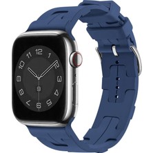 Apple Watch 40MM Silikon Yapılı Tokalı Şık Sağlam Metal Kordon KRD92