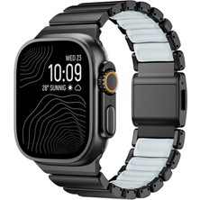 Apple Watch 7 45MM KRD-151 Pro Manyetik Şık Sağlam Metal Kordon