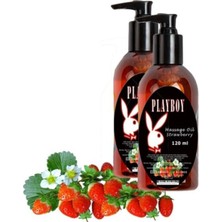 Medigeni Playboy Strawberry Massage Oil 2 Adet Çilek Aromalı Vücut Masaj Yağı