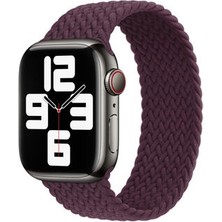 Apple Watch 44MM Tek Parça Xsmall Beden Tasarımlı Nefes Alan Hafif Örgü Kordon KRD32