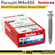 Fischer Hm 4X45 S Metal Boşluk Dübeli 50 Adet 519770