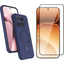 Vendas Xiaomi Mi 17T Pro Kılıf M-safe Şarj Özellikli Standlı Zore Samara Kapak + Cam Ekran Koruyucu