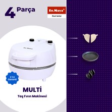 Dr.maya | Taş Fırın Seti, Tandır Seti Ürün Grubu - 4 Parça | Multi Taş Fırın Lahmacun Makinesi + Mutfak Gereçleri