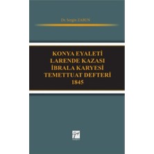 Gazi Kitabevi Konya Eyaleti Larende Kazası Ibrala Karyesi Temettuat Defteri 1845