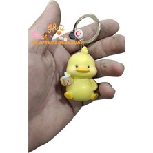 himi bijuteri aksesuar Içecekli Ördek Plastik Anahtarlık Sırt Çantası Süsü Oto Anahtarlık Okul Çantası Süsü Spor Çantası Süsü