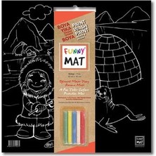 Akademi Çocuk Funny Mat - Black Kutup (Tebeşirli)