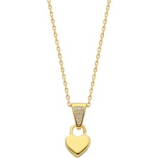 Eva Pırlanta Kalp Kolye 718933 Gold