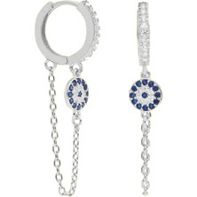 Eva Pırlanta Halka ve Zincir Küpe 717086 Silver