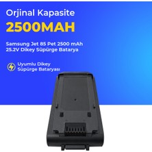 Ümit Maker Samsung Jet 85 Pet 2500 Mah 25.2V Dikey Süpürge Batarya