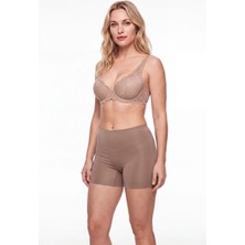 Uslular Iz Yapmaz Dikişsiz Kadın Micro Boxer&külot Vizon