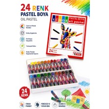 Artlantis Pastel Boya 24 Renk 1 Paket Südor Pastel Boya 24 Lü Karton Kutulu Parlak Canlı ve Örtücü Renkler Okul Sınıf Öğrenci