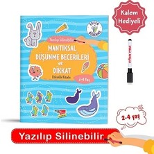 Dikkat Atölyesi Yayınları 2-4 Yaş Mantıksal Düşünme Becerileri ve Dikkat (Yaz-Sil)