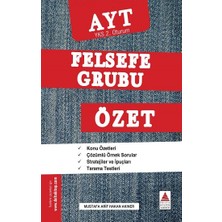 Delta Kültür Yayınevi Ayt Felsefe Grubu Özet (Yks 2. Oturum)