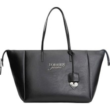Tommy Hilfiger Siyah Kadın Tote Çanta Tjw Bold Tote