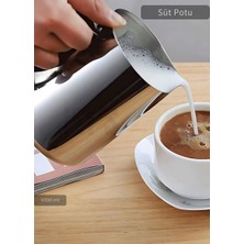 Jet's Home Süt Potu Paslanmaz Süt Köpürtme Sürahisi Çelik Pitcher 1000 ml