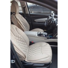 Carlone Hyundai Tucson Oto Koltuk Minderi Full Set Takım-Bej Renk