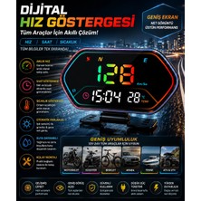 Bowie Motor Araba Tekne Bisiklet Scooter Için Digital Hız Göstergesi Saat Göstergesi Hayalet Ekran
