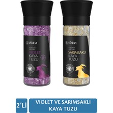 Efsina Violet Sarımsaklı Kaya Tuzu 2'li Set